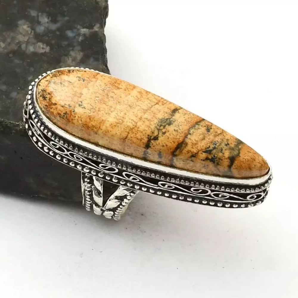 Picture Jasper Ring - Picture 2 of 5